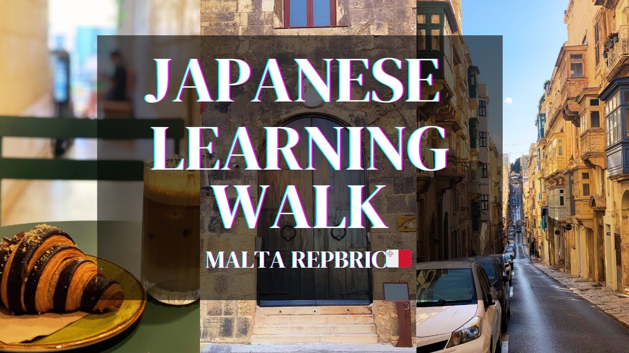 Malta × Japanese Learning Walk Part 2 [Vlog]  Exploring old town Valletta and enjoying beer