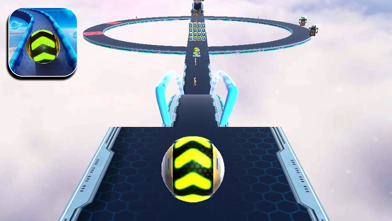 Space Rolling Balls Race Gameplay Speedrun Level 293