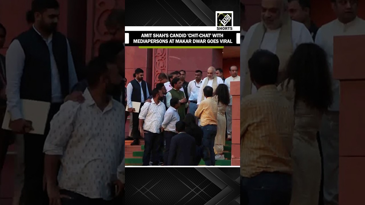 Home Minister Amit Shah's candid 'chit-chat' with mediapersons at Parliament's Makar Dwar goes viral