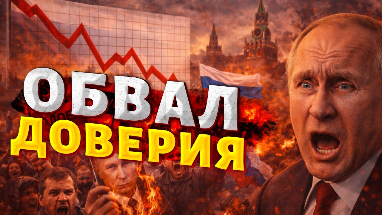 ‼️Рейтинг Путина резко рухнул! В России назревает бунт — народ прозрел