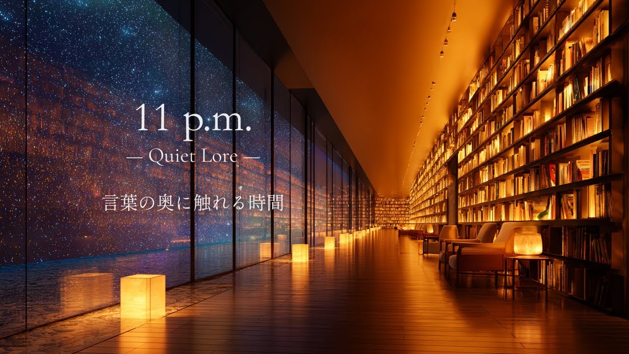 【読書用BGM】夜11時、ページをめくる指の感触と、紙の擦れる音だけが響くASMR｜11 p.m. Reading BGM for the Warmth of Paper 📄