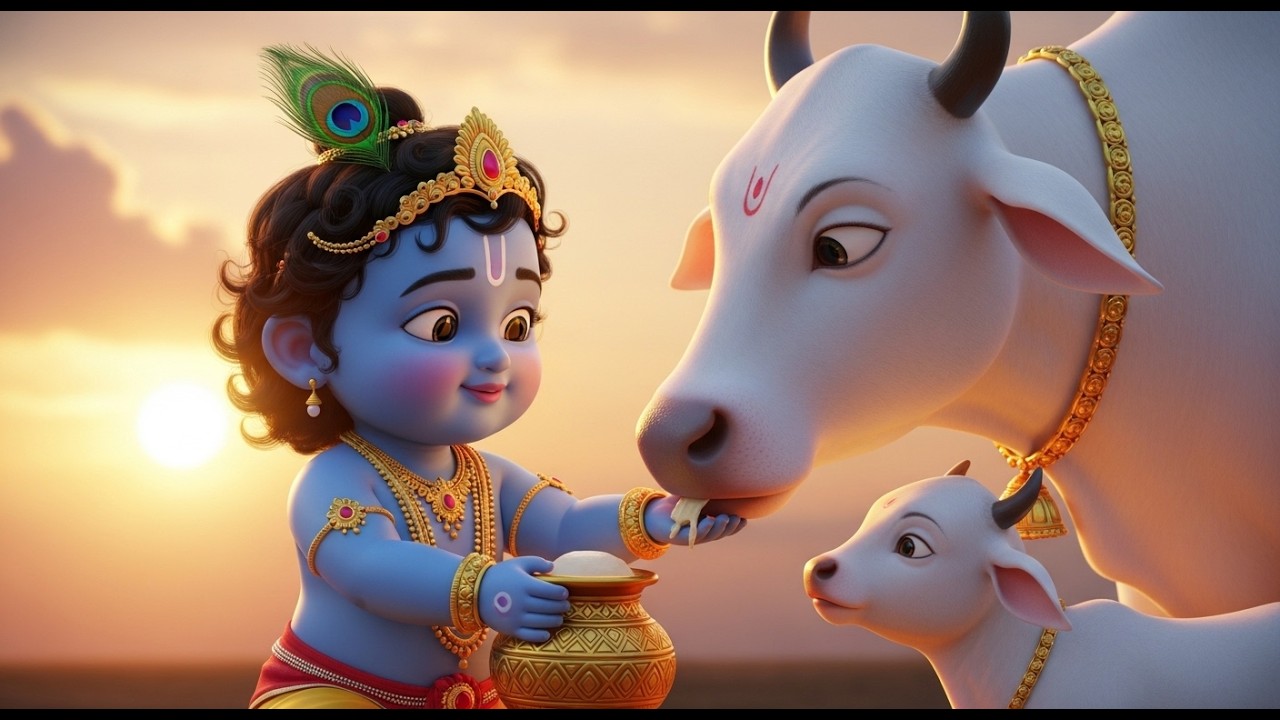 छोटी छोटी गैया छोटे छोटे ग्वाल। Choti Choti Gaiya Chote Chote Gwal। #kanha #krishna #krishnabhajan