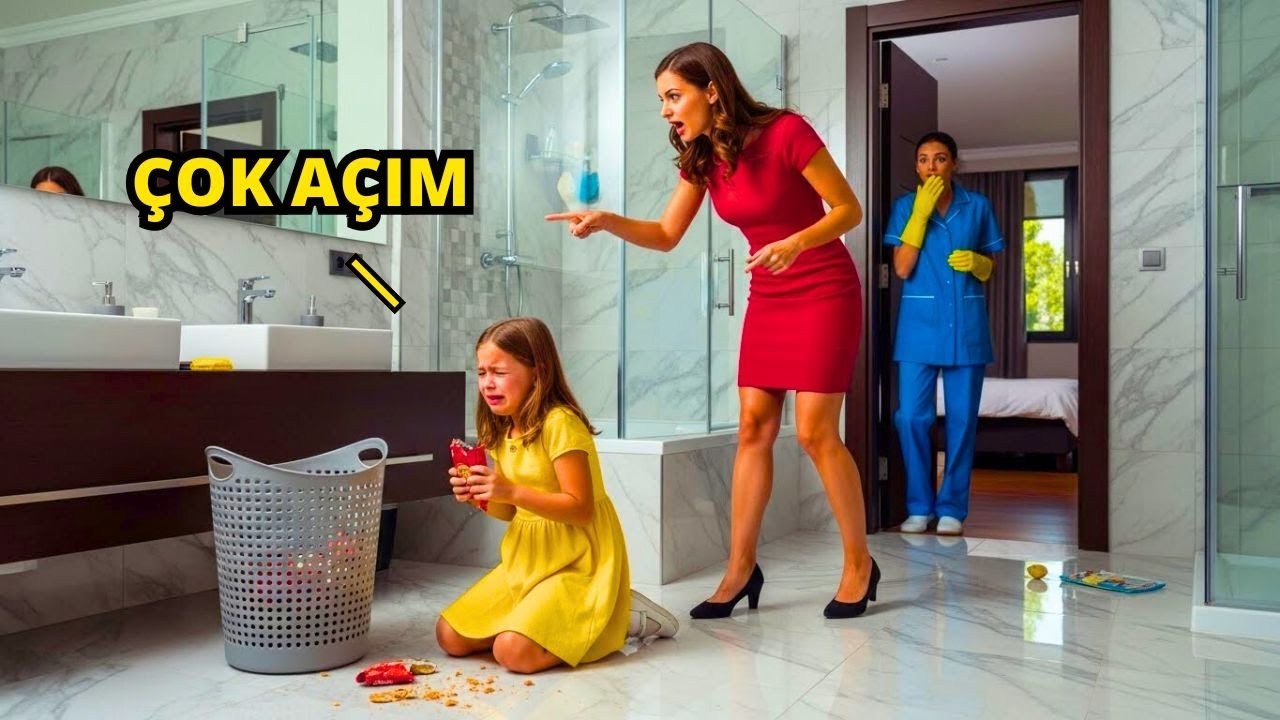 MİLYARDERİN KIZI BANYODA GİZLİCE YEMEK YİYORDU, TA Kİ AŞÇI ÜVEY ANNENİN NE YAPTIĞINI GÖRENE KADAR VE