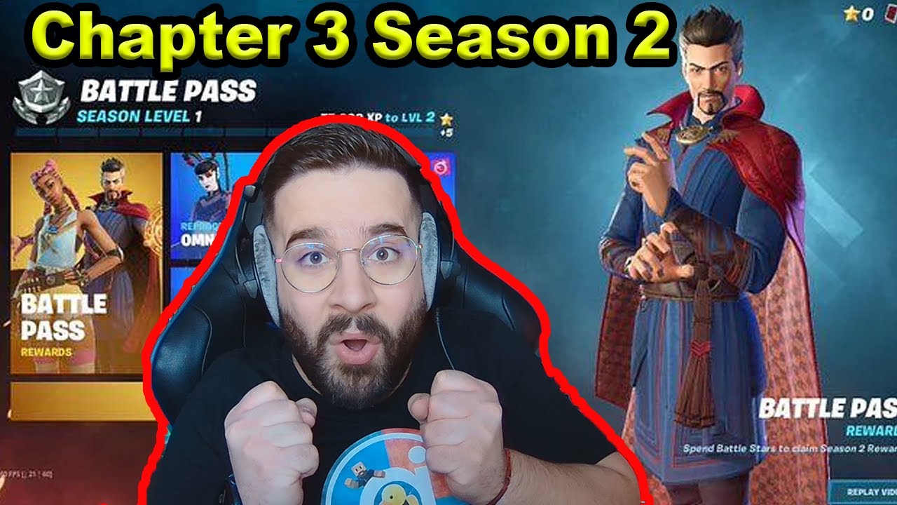 Fortnite CHAPTER 3 SEASON 2 Battle Pass ELSŐ REAKCIÓ ! | Dr. Strange !!