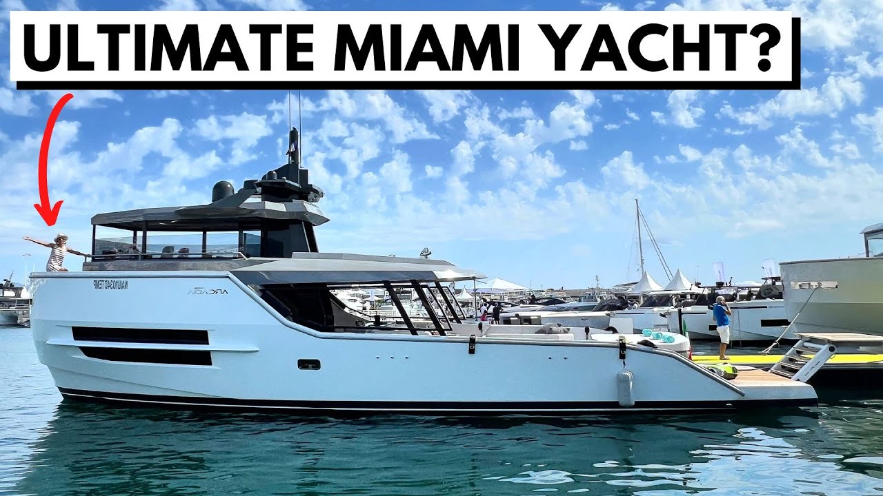 ARCADIA 60 SHERPA YACHT TOUR 2022 Ultimate Miami Entertainment Party Boat