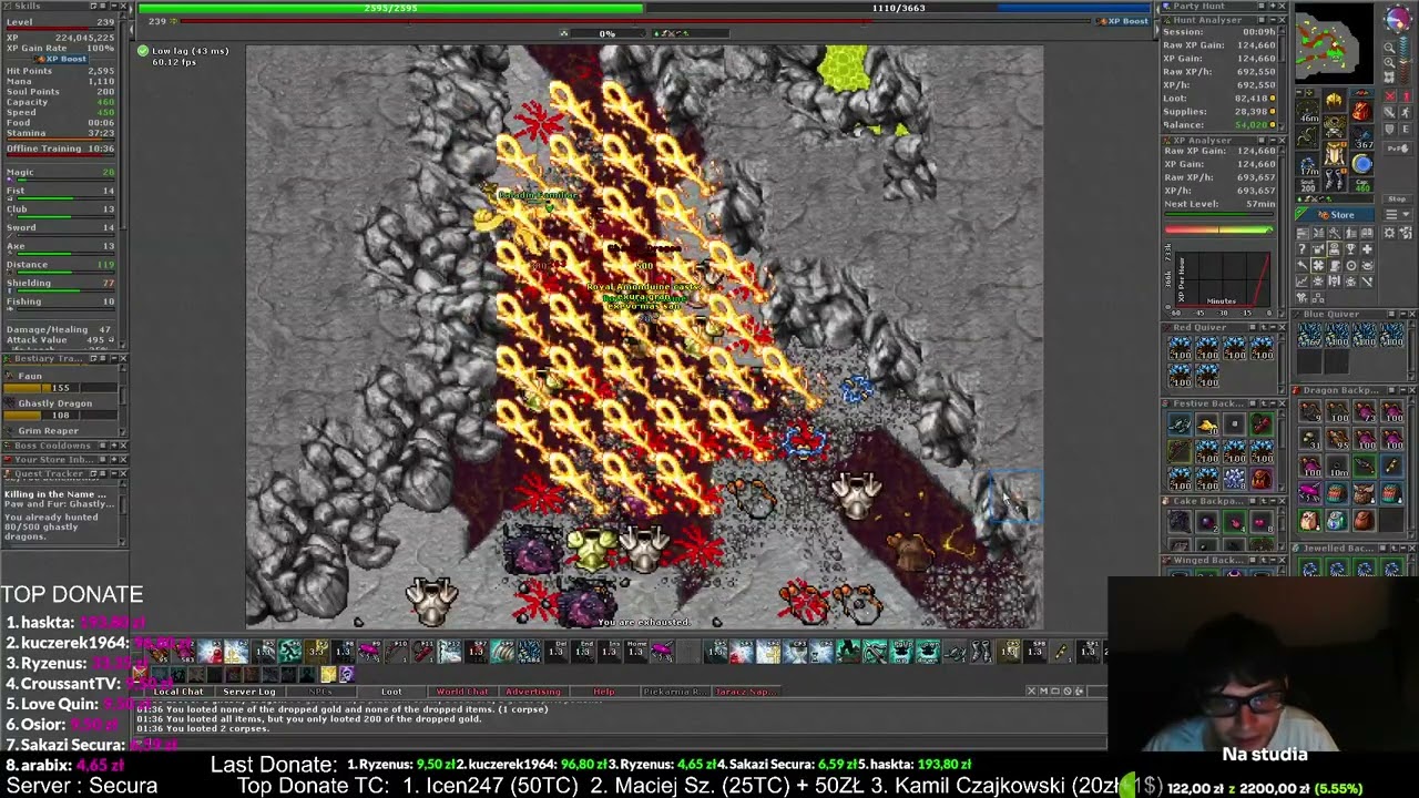 GHASTLY DRAGONY na 200+ LVL CZY FAKTYCZNIE DOBRE NA PROFIT? #tibia