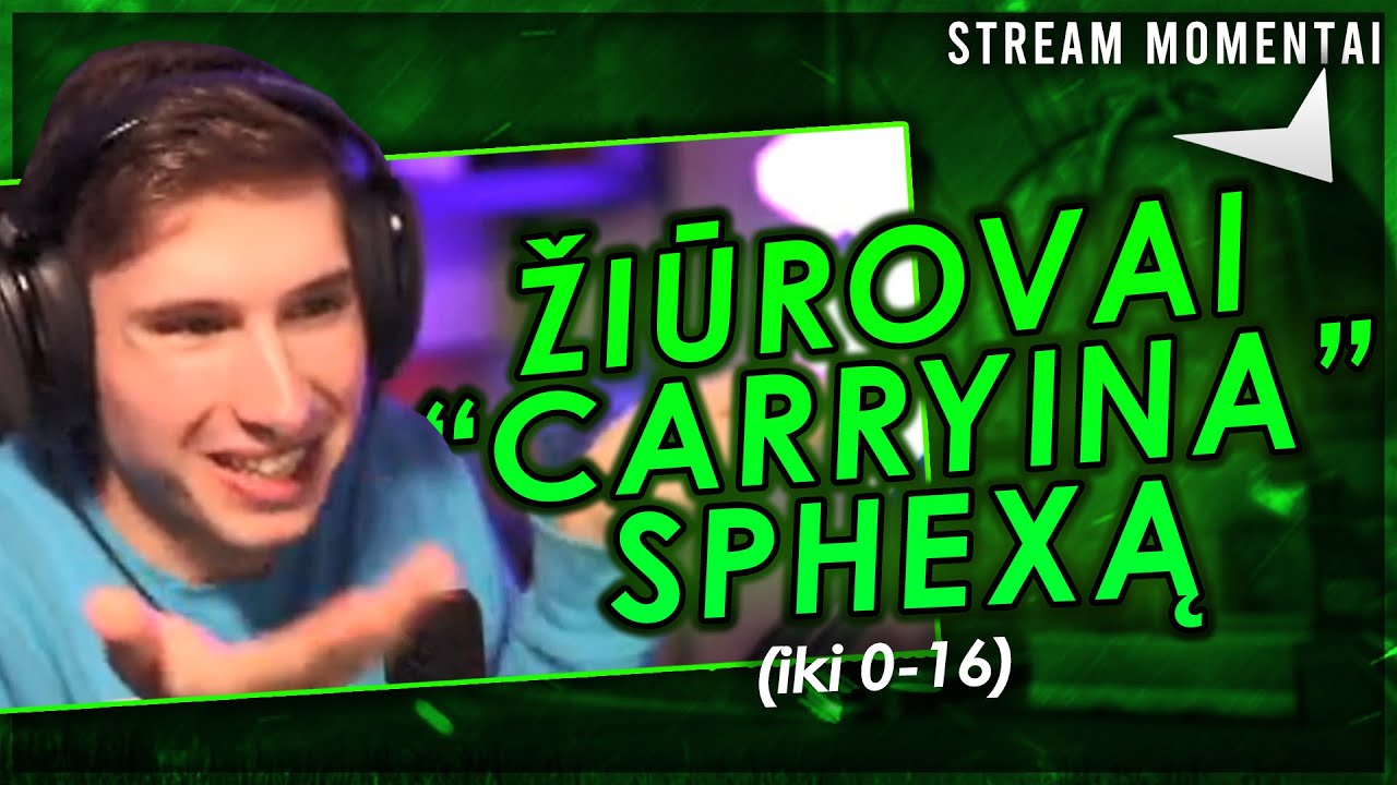 ŽIŪROVAI BUVO NUSITEIKĘ PRALAIMĖTI 0-16, BET SPHEXAS NE... (CS:GO Faceit) [Stream Momentai]