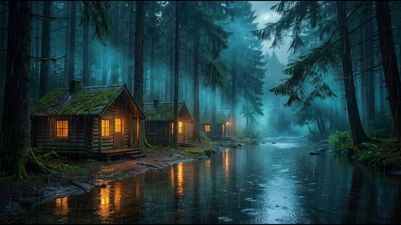 Rain Sounds for Sleeping 😴 Long Heavy Rain Ambience for Deep Sleep, Anxiety Relief & Quiet Nights