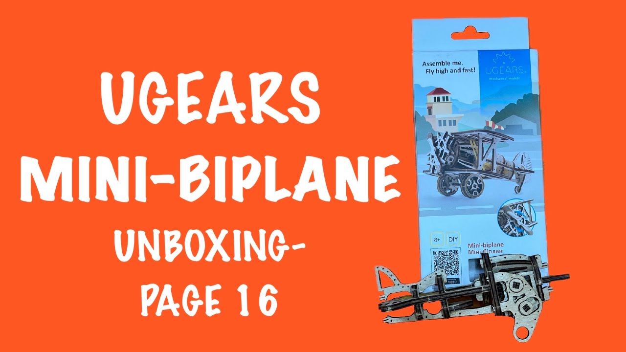 UGEARS Mini-Biplane Unboxing-Page 16