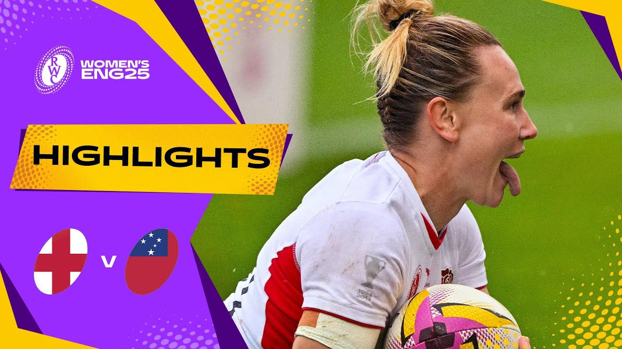 Red Roses run rampant 💪 | England v Samoa | Rugby World Cup 2025 | Highlights