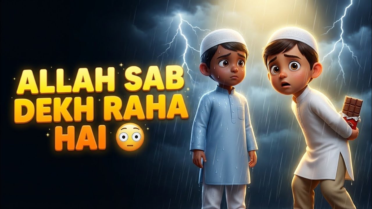 Allah Sab Dekh Raha Hai 😳 | Islamic Moral Story for Kids | 3D Animation