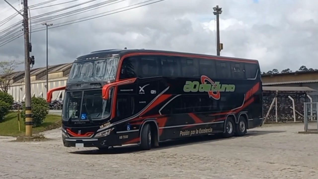 Movimento De Ônibus Na Fábrica Da Busscar Com Panorâmico DD Da 20 De Junio Saindo Pra Entrega  