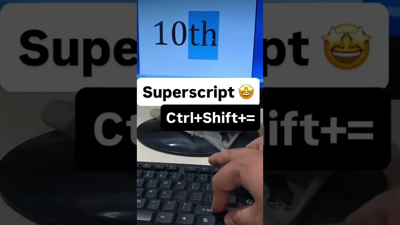 Superscript with number excel | EXCEL #exceltips #excel