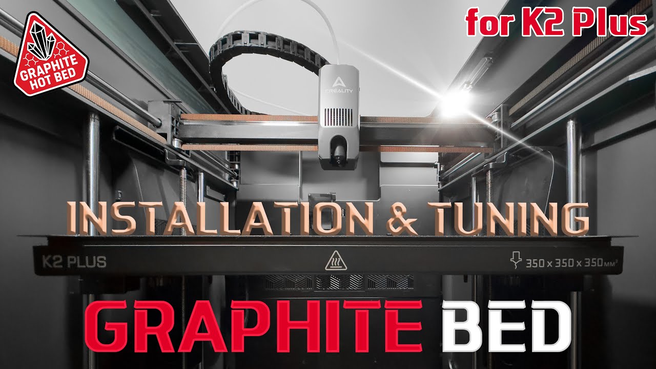Graphite Bed Upgrade For Creality K2 Plus 3D Printers