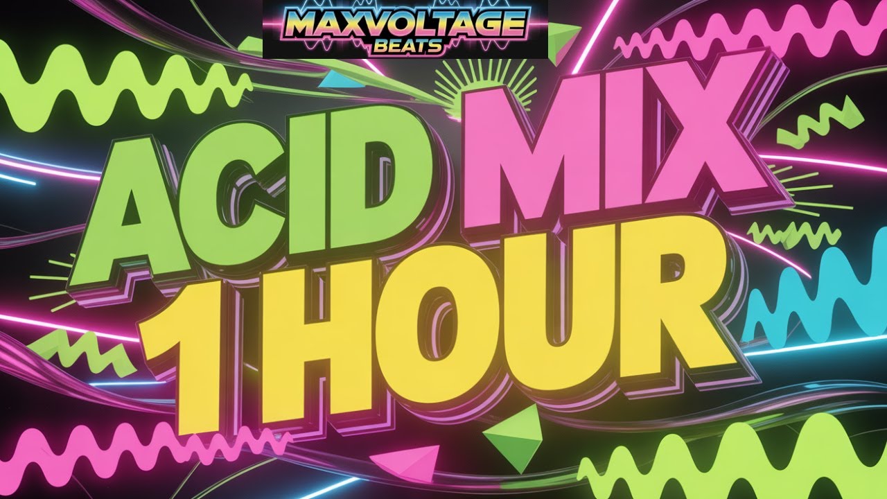 Hypnotic Acid Techno Mix (1 Hour) | TB-303 Underground Rave Energy | 2025