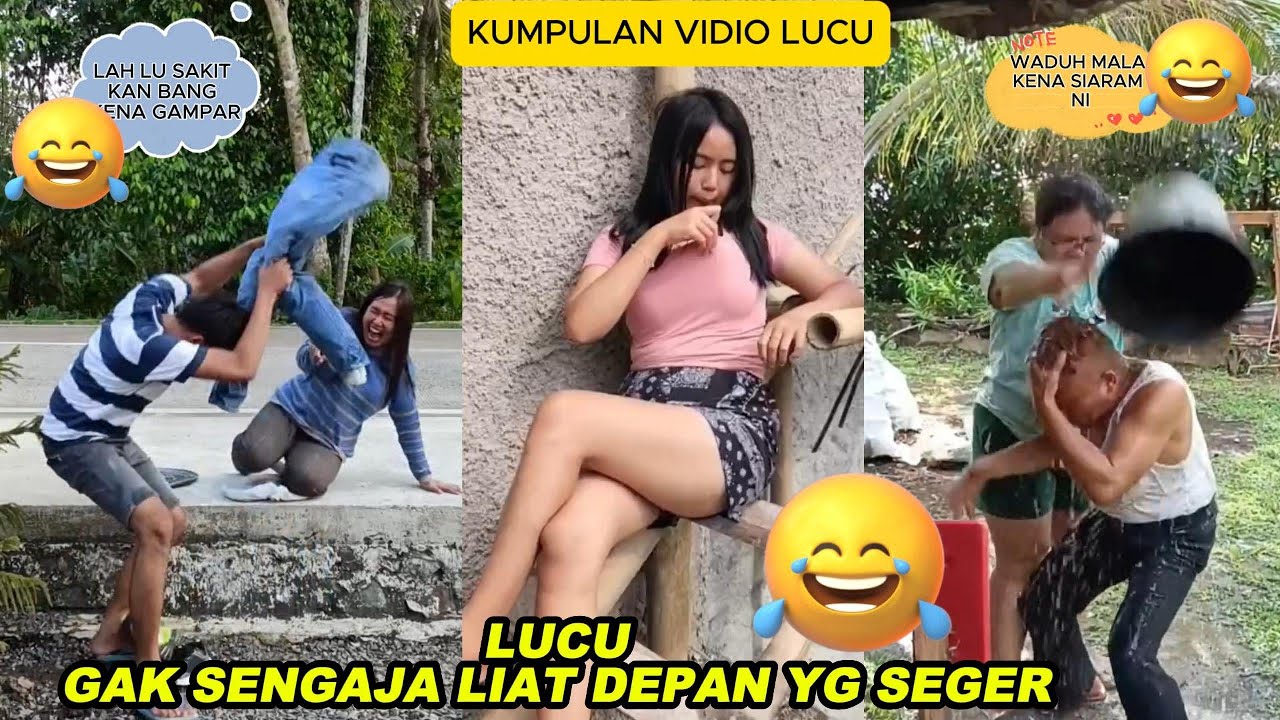 KOMEDI LUCU LIAT DEPAN SEGER BELAKANG KENA GAMPAR!!!KUMPULAN VIDIO LUCU