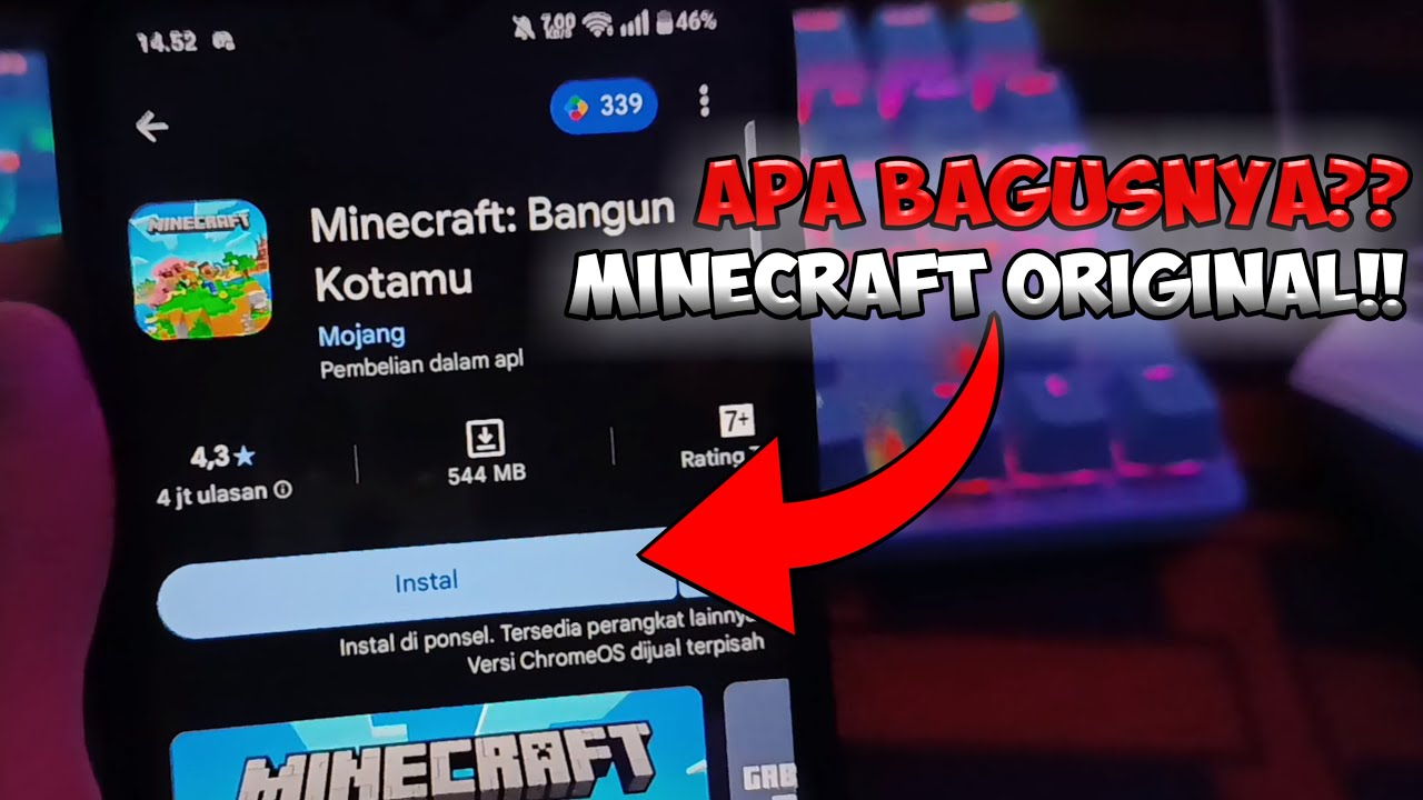 I bought the original Minecraft from the Play Store! Is free Minecraft better?