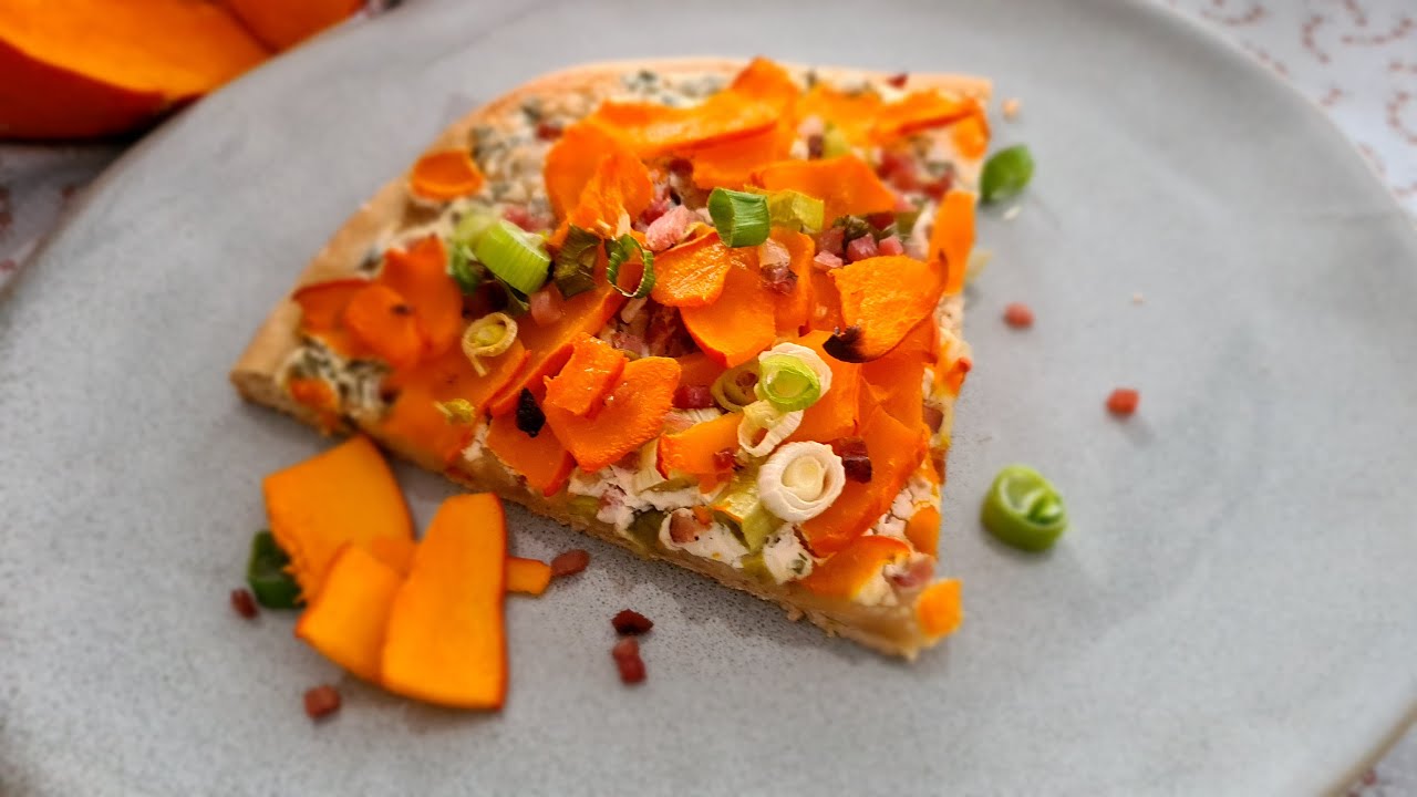 K&uuml;rbisflammkuchen - schnell und einfach