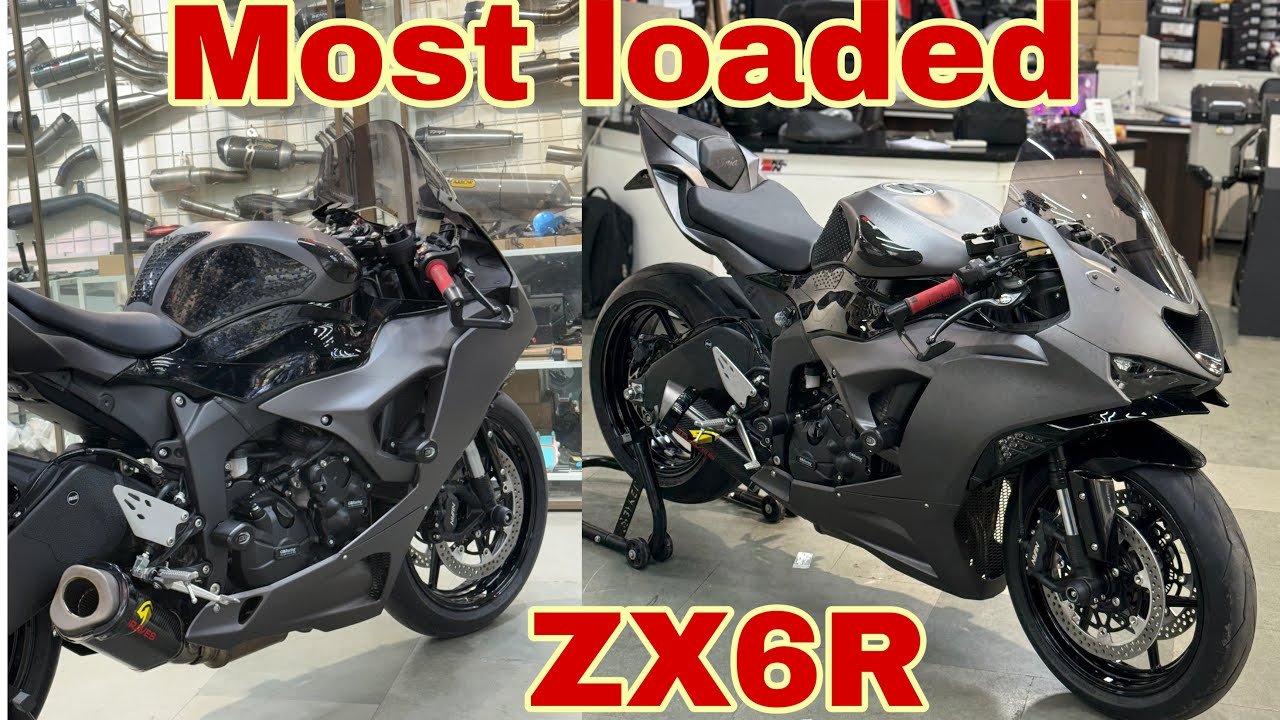 Kawasaki ZX6R 4lakh se jyada ki loading
