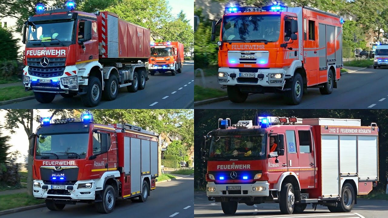 [WALDBRAND in RÖSRATH!] NEUES TLF3000 & MEHR! | Feuerwehr RÖSRATH und BERGISCH GLADBACH - GROẞÜBUNG