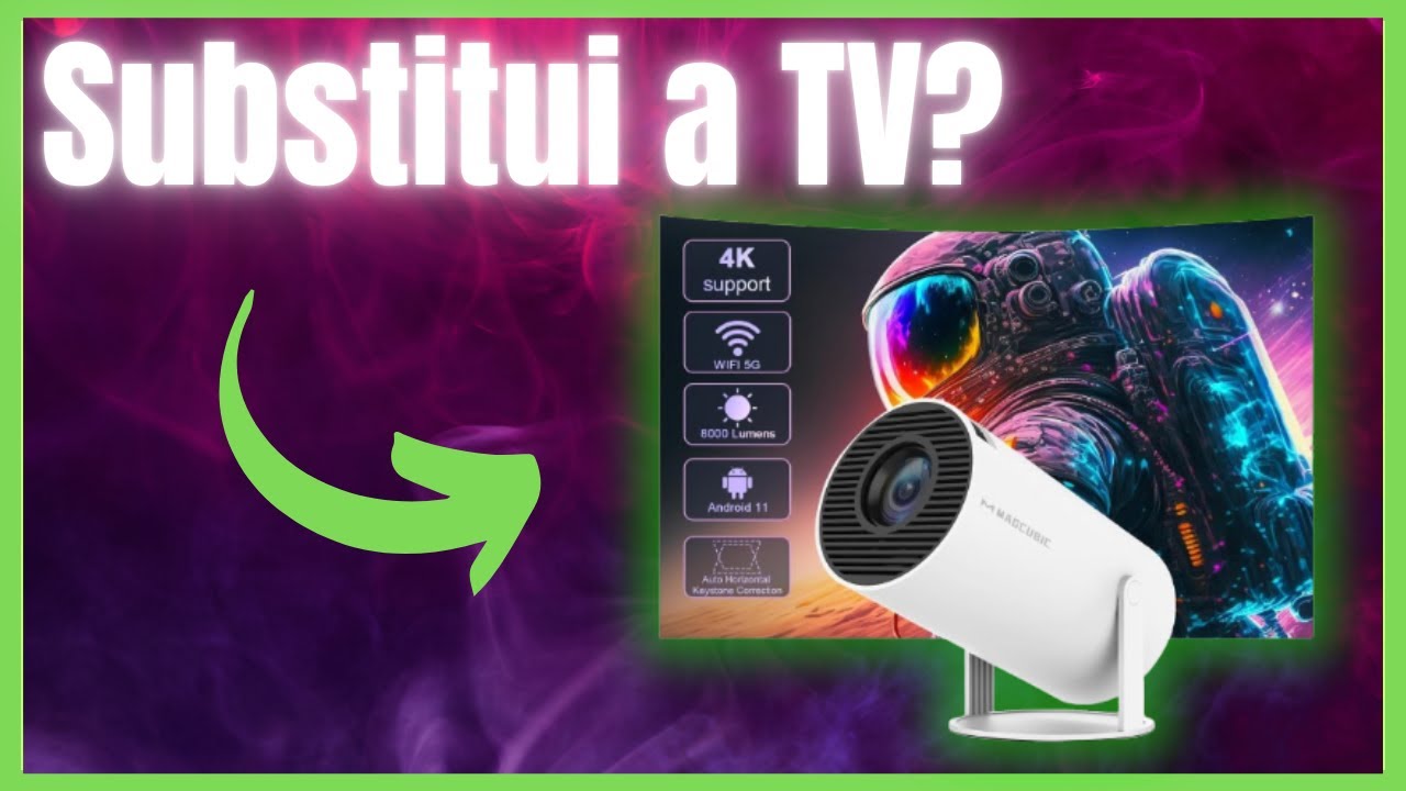 Esse Projetor Portátil Transforma Sua Casa em um Cinema de 120