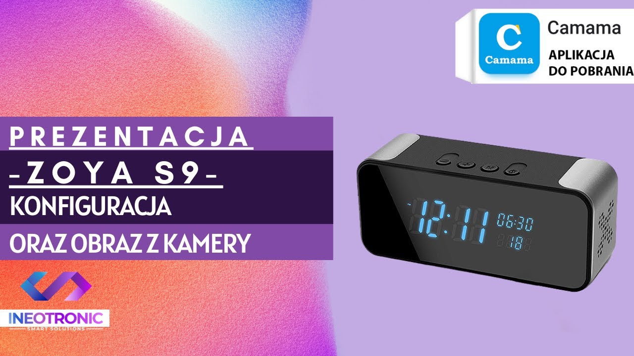 PREZENTACJA KAMERY WIFI ZEGAR ZOYA S9 - KONFIGURACJA SPRZĘTU WRAZ Z WIDEO Z URZĄDZENIA - GOSPY.PL