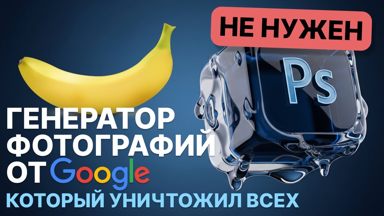 GEMINI 2.5 FLASH IMAGE (NANO BANANA) - ЭТО ИИ КОТОРЫЙ УБИЛ ВСЕ ФОТОРЕДАКТОРЫ | ОБЗОР