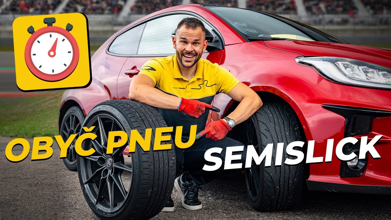 O kolik je semislick rychlej&scaron;&iacute; než obyč pneu. Test z okruhu!
