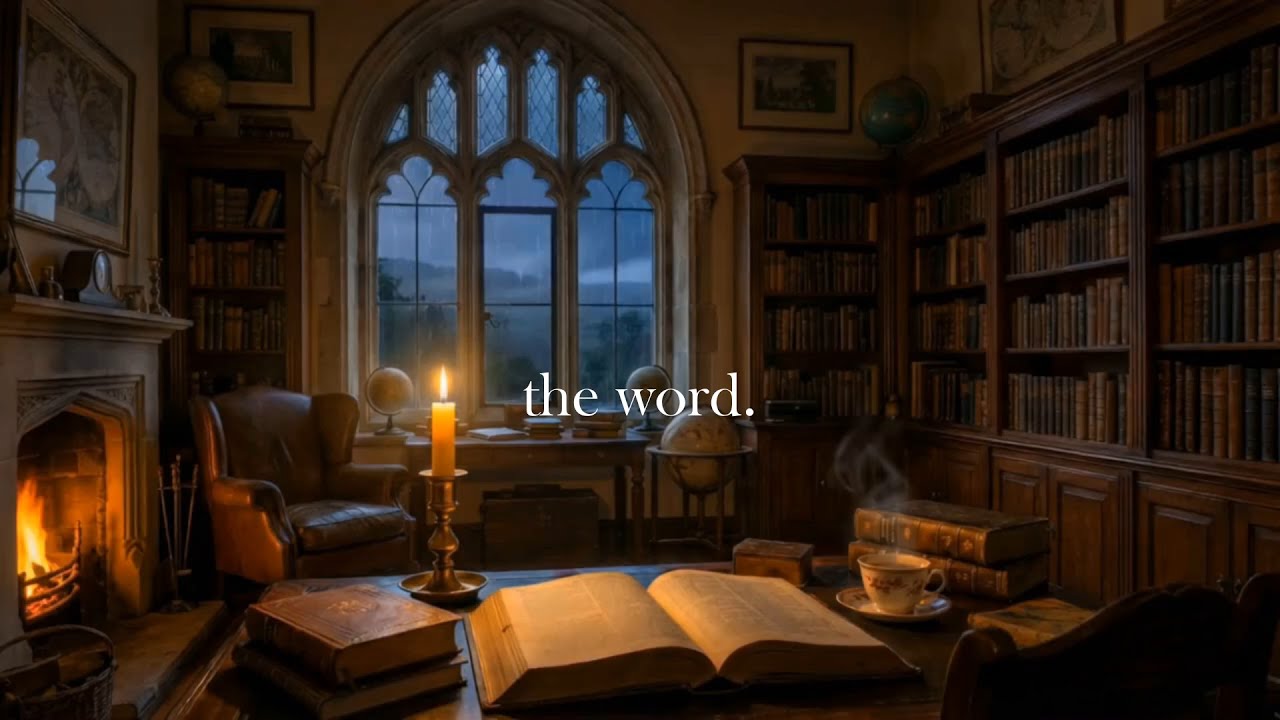 The Living Word | Quiet Study by Candlelight (John 1:1/14) | Christian Ambience