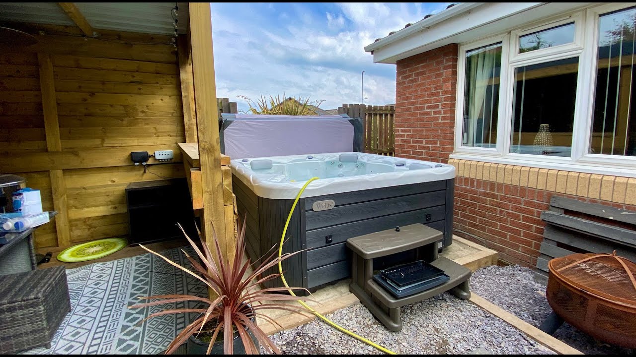 WELLIS PLUTO HOT TUB INSTALLATION IN SALTCOATS, AYRSHIRE, SCOTLAND