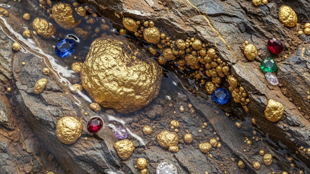 wow Amazing digging the gold treasure at riverside