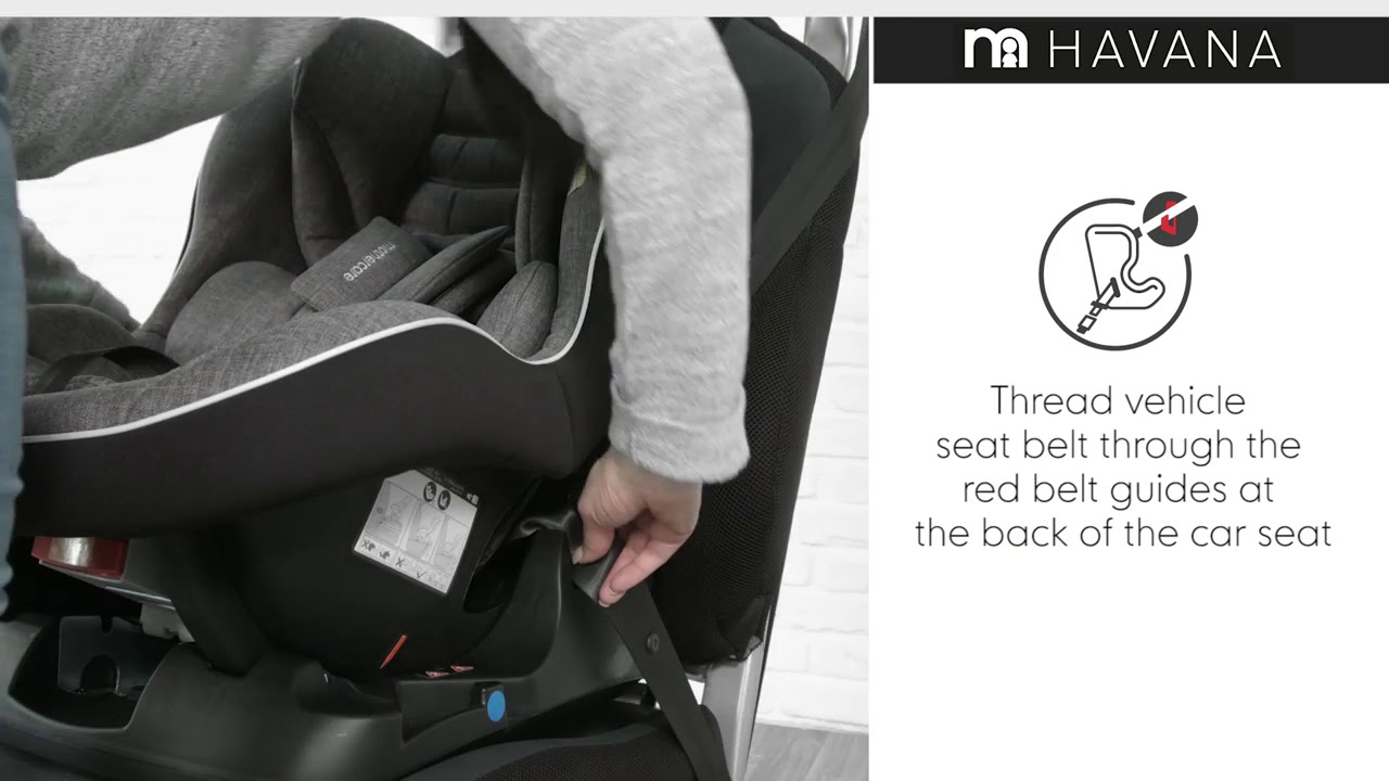 Как установить автокресло Havana от Mothercare.
