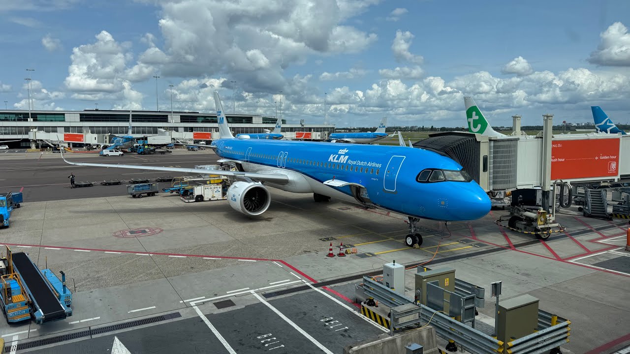 KLM | Airbus A321neo | PH-AXI | Edinburgh to Amsterdam | Full Flight