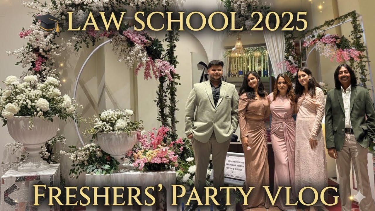 New batch, new chaos, same old me vibing in the corner 😭✨#jammuuniversity #lawschool #freshersparty 