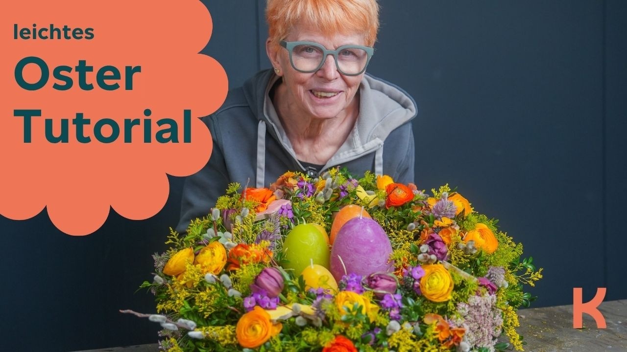 Osterkranz selber machen 🐣 Fr&uuml;hlingsdeko mit Ranunkeln & Naturmaterialien