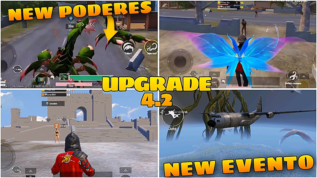 NOVO EVENTO | NOVOS PODERES UPGRADE 4.2 PUBG MOBILE 