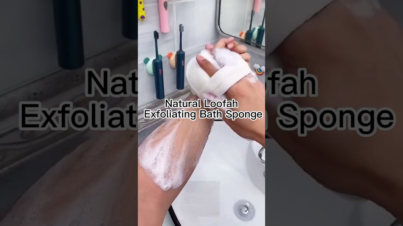 Natural Loofah Exfoliating Bath Sponge