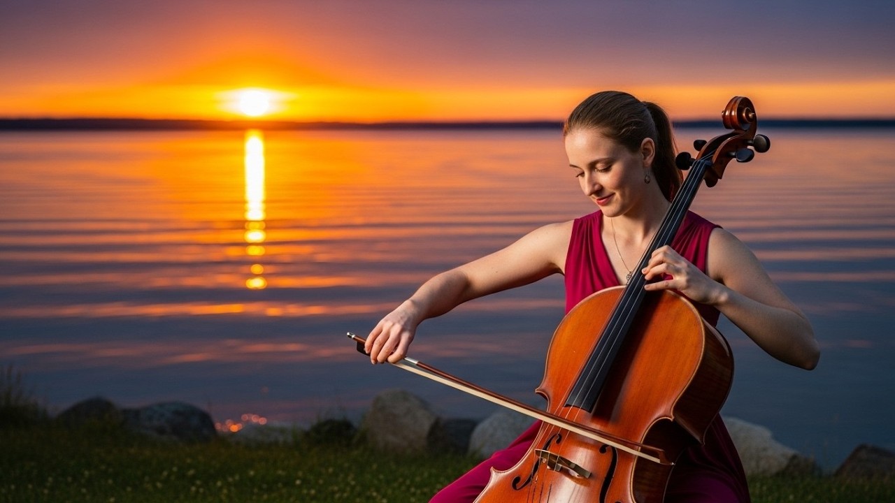 🎻🎹 Виолончель и фортепиано снежной ночью – ностальгическая музыка для сна и снятия стресса