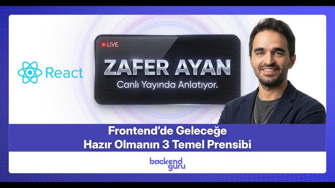 React 2026: Büyüyen Projelerde Doğru Mimari İçin 3 Temel Prensip | Canlı | Zafer Ayan
