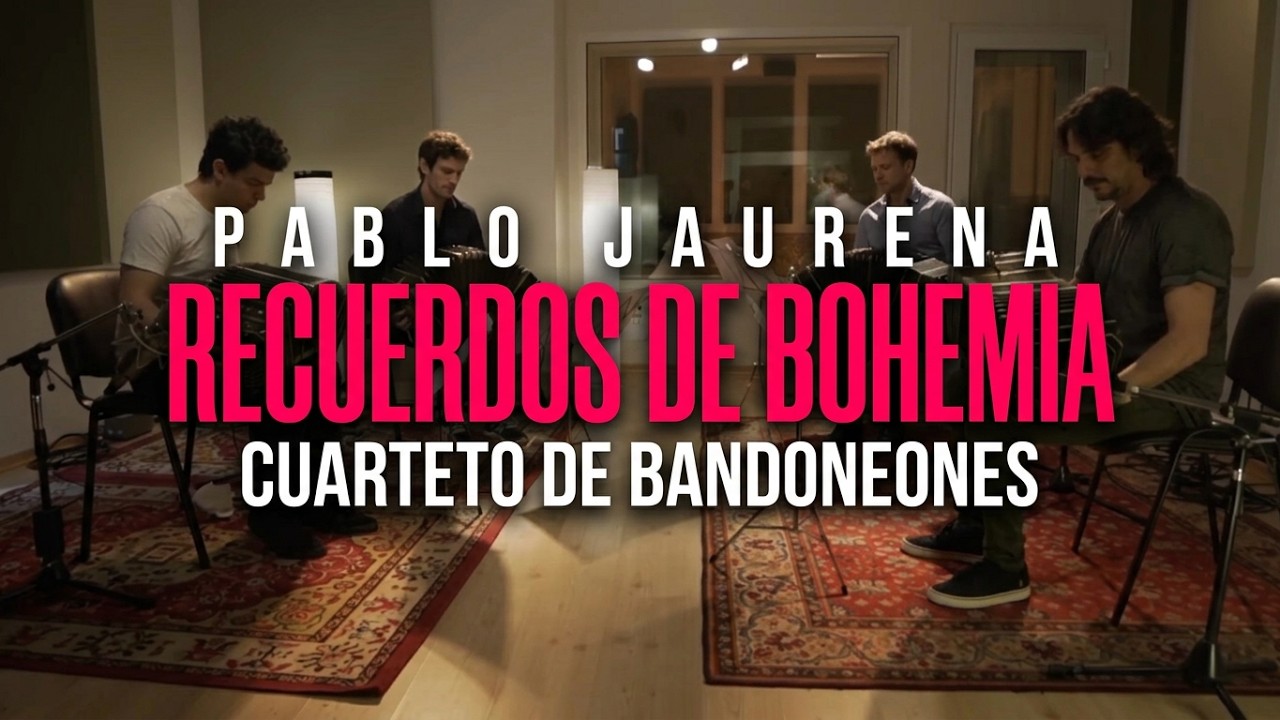RECUERDOS DE BOHEMIA (E. Delfino - Arr. Piazzolla) Cuarteto de Bandoneones (+ score)