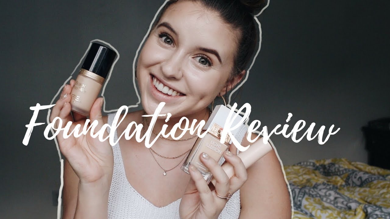 CHATTY FOUNDATION REVIEW || MAKEUP REVOLUTION, FLOWER BEAUTY & TOO FACED