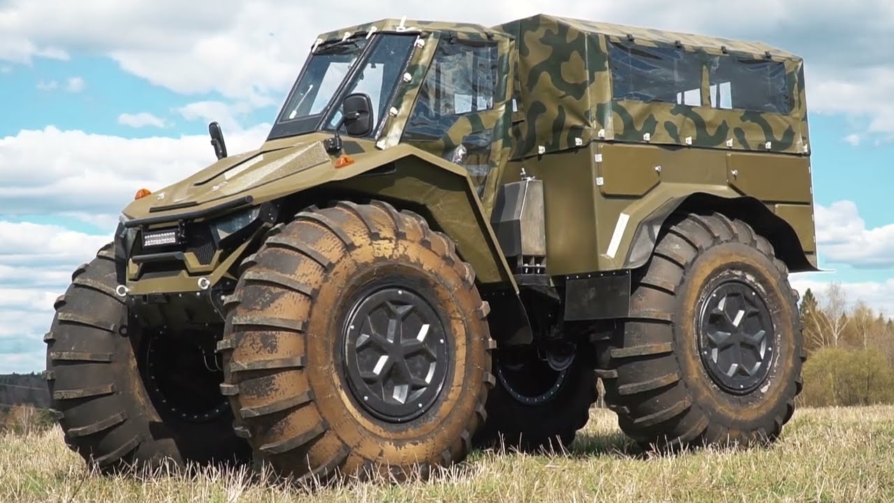 The newest ATV Huntsman and dangerous swamping!