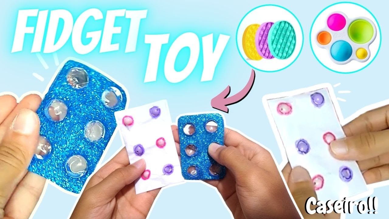 Como fazer FIDGET TOY caseiro!!! | O MUNDO DE LARISSA