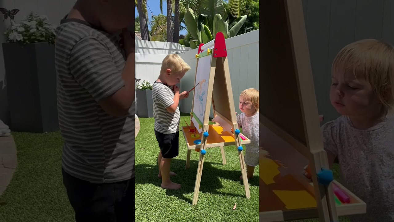 Tiny Land Double-Sided Easel for Kids|Indoor Activity|Indoor Play Idea|Kid Toy  #tinyland