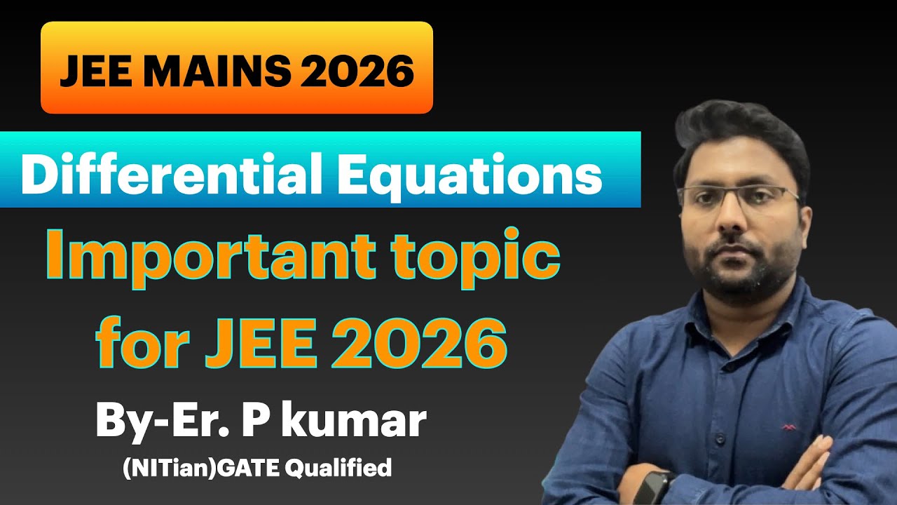 Differential equation one shot| must do these topic for jee 2026 | Quick revision| #jee #jee2026 