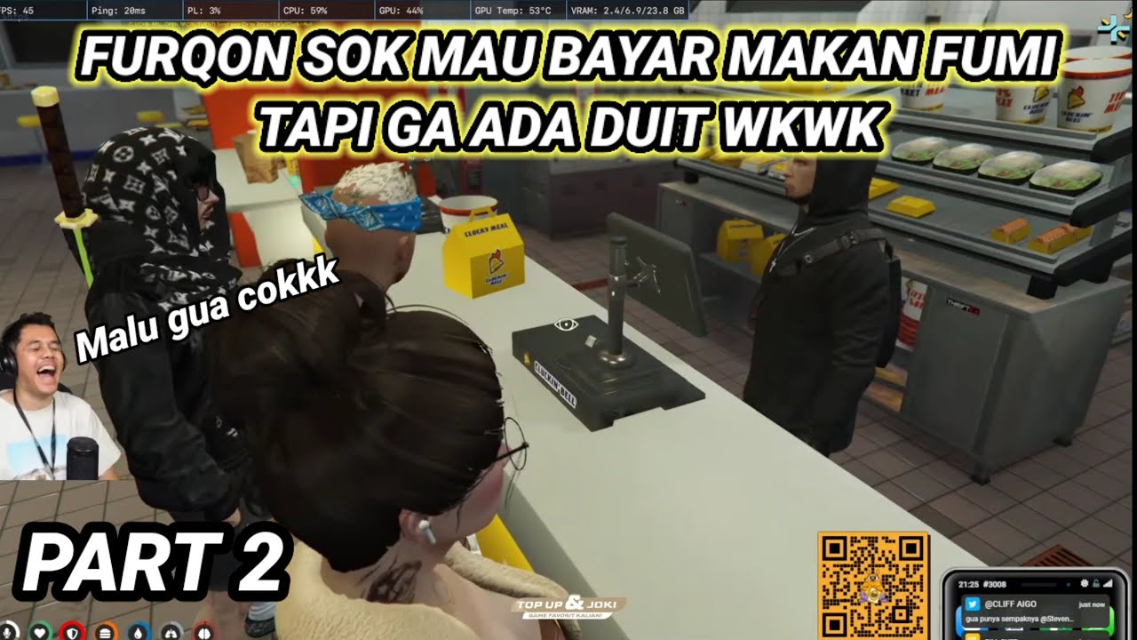 FURQON MALU MAU JAJANIN FUMI TAPI DUITNYA KURANG WKWKW - EKO OURA || Executive roleplay