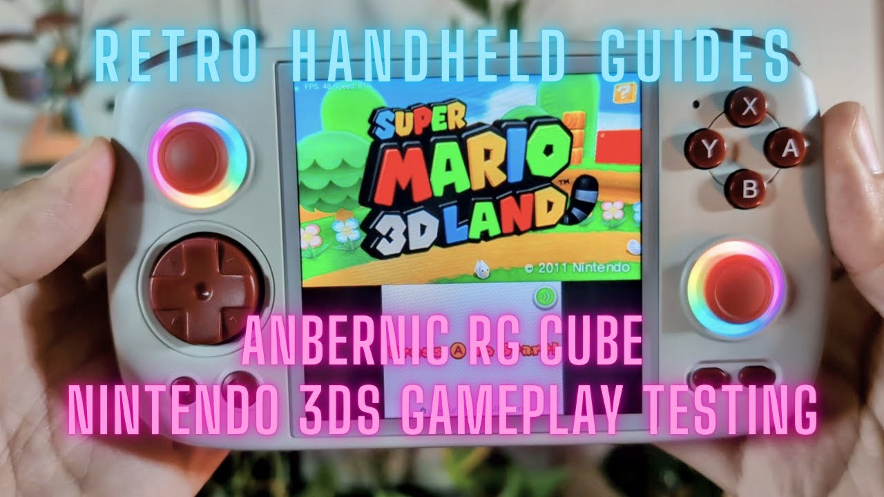 Anbernic RG Cube 3DS Gameplay Testing