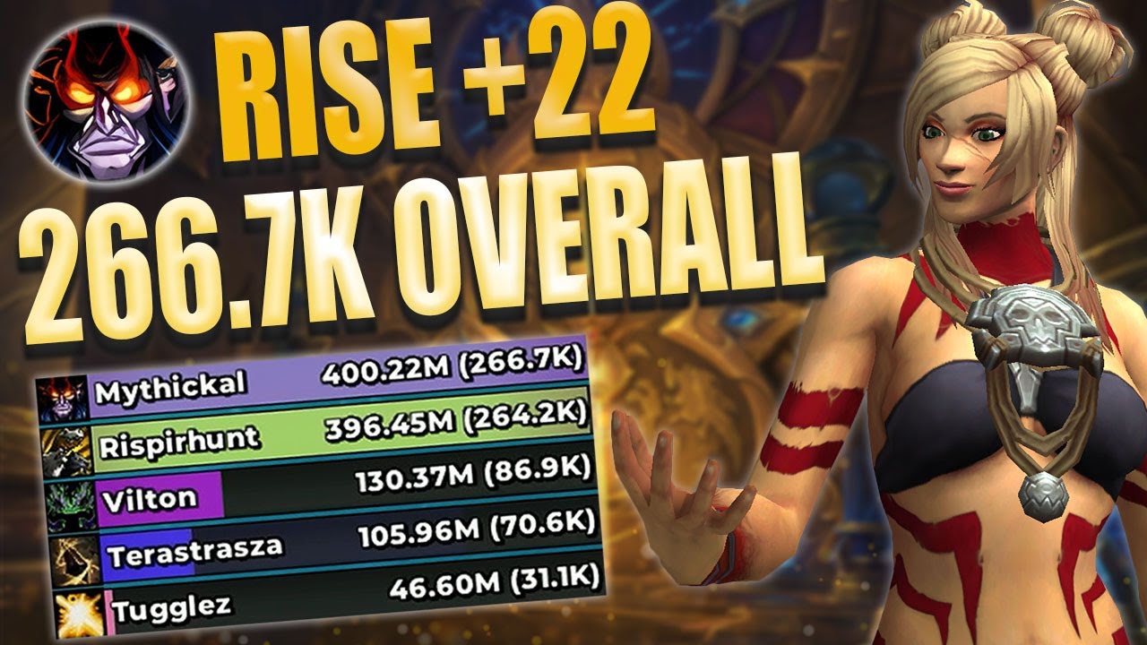4PC Demonology Warlock | 266.7K Overall | Murozond's Rise Mythic +22 | WoW Dragonflight 10.2