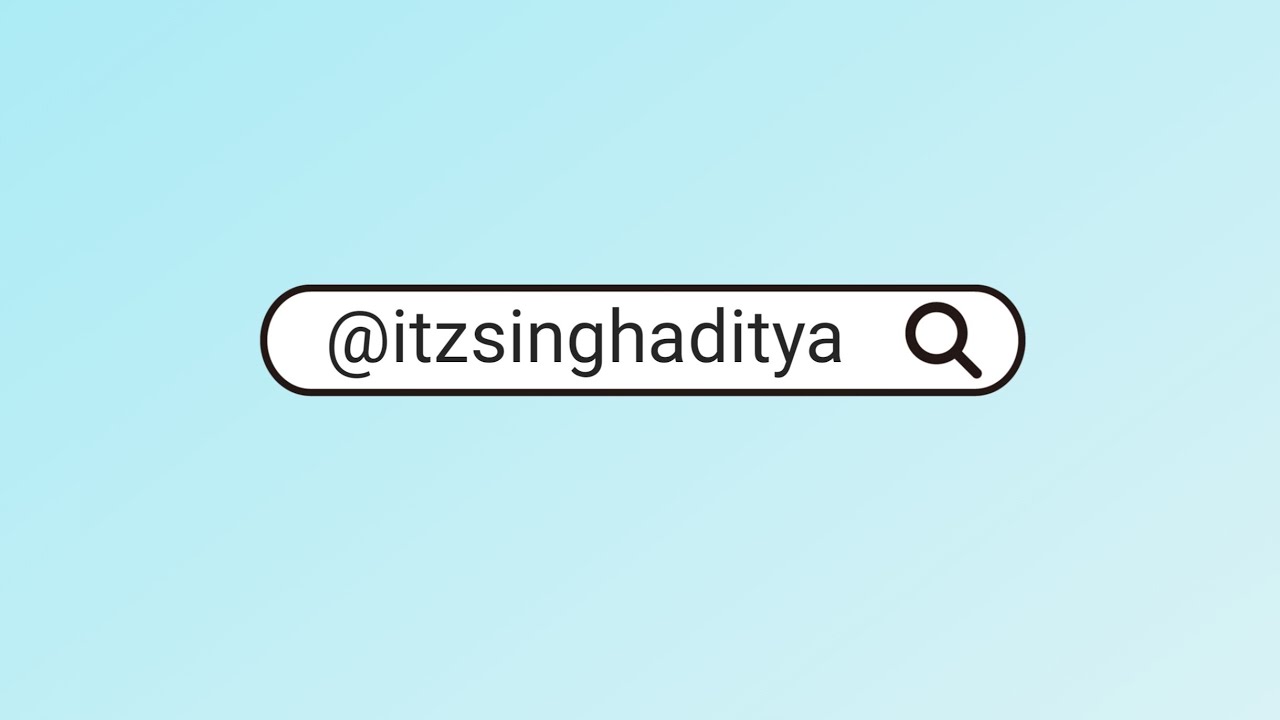 Search @Itzsinghaditya On Social Media 🔍🚀 #itzsinghaditya #adityasingh