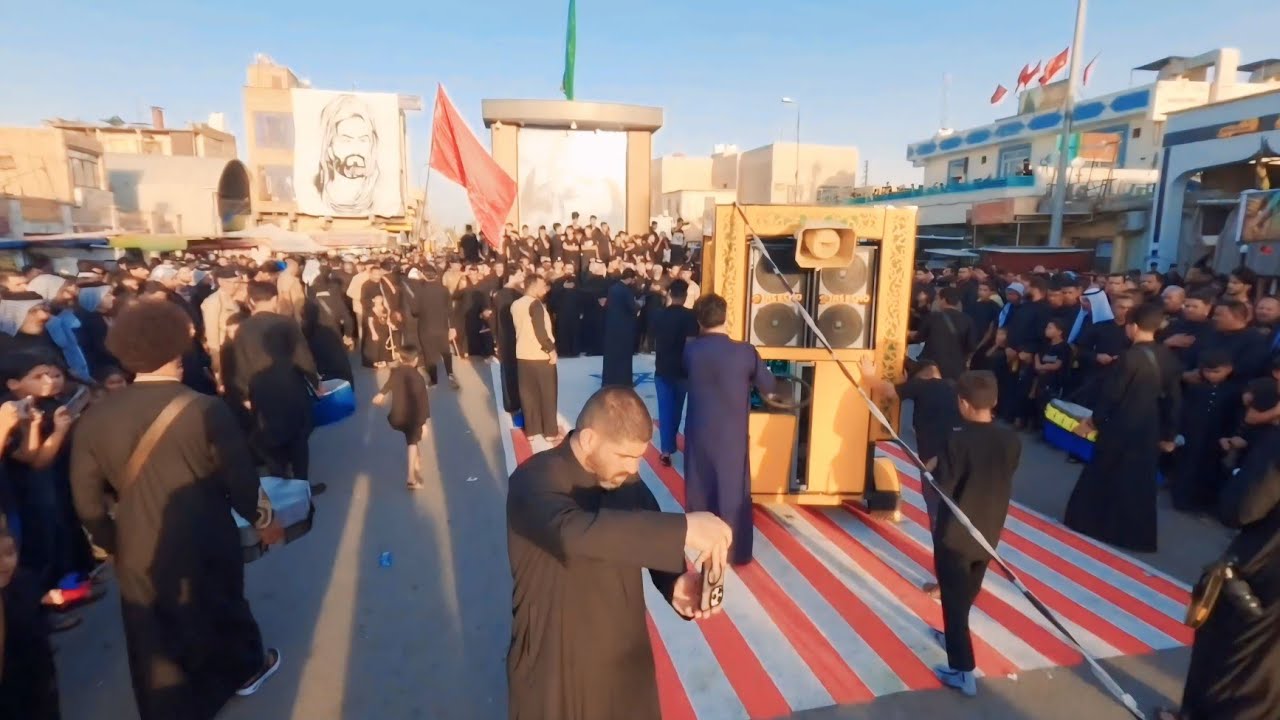 أجواء محرم 2025 يوم السادس محافظة ذي قار الناصريه قضاء قلعه سكر استعراض موكب زنجيل#سامي_يوتيوب